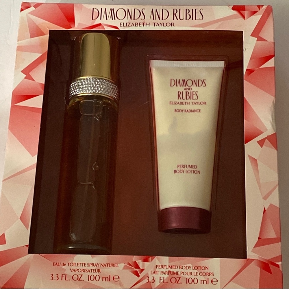 Elizabeth Taylor Diamonds & Rubies 2 Piece‎ Gift Set